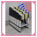 2.9+2.9m double side aluminium telescopic ladder EN131 CE